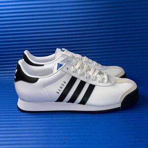 Size 11- Men’s Adidas Samoa White Black Athletic Sneakers